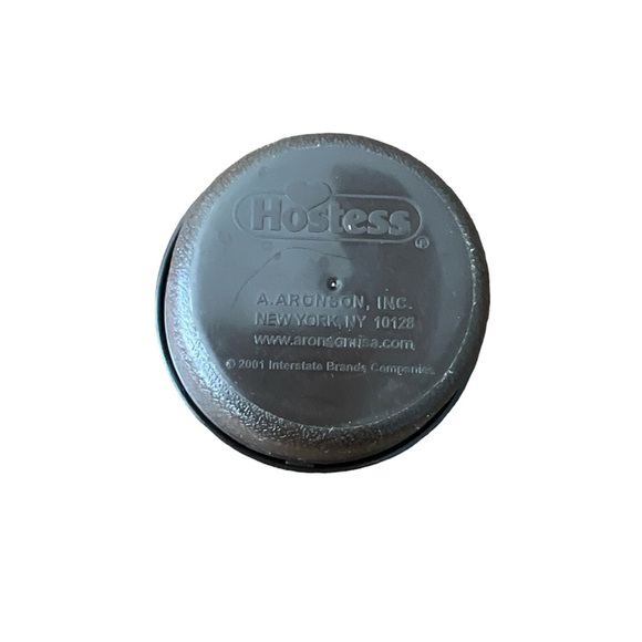 Hostess Chocolate Cupcake Plastic Fliptop Container 2001 Brown White - Picture 2 of 3